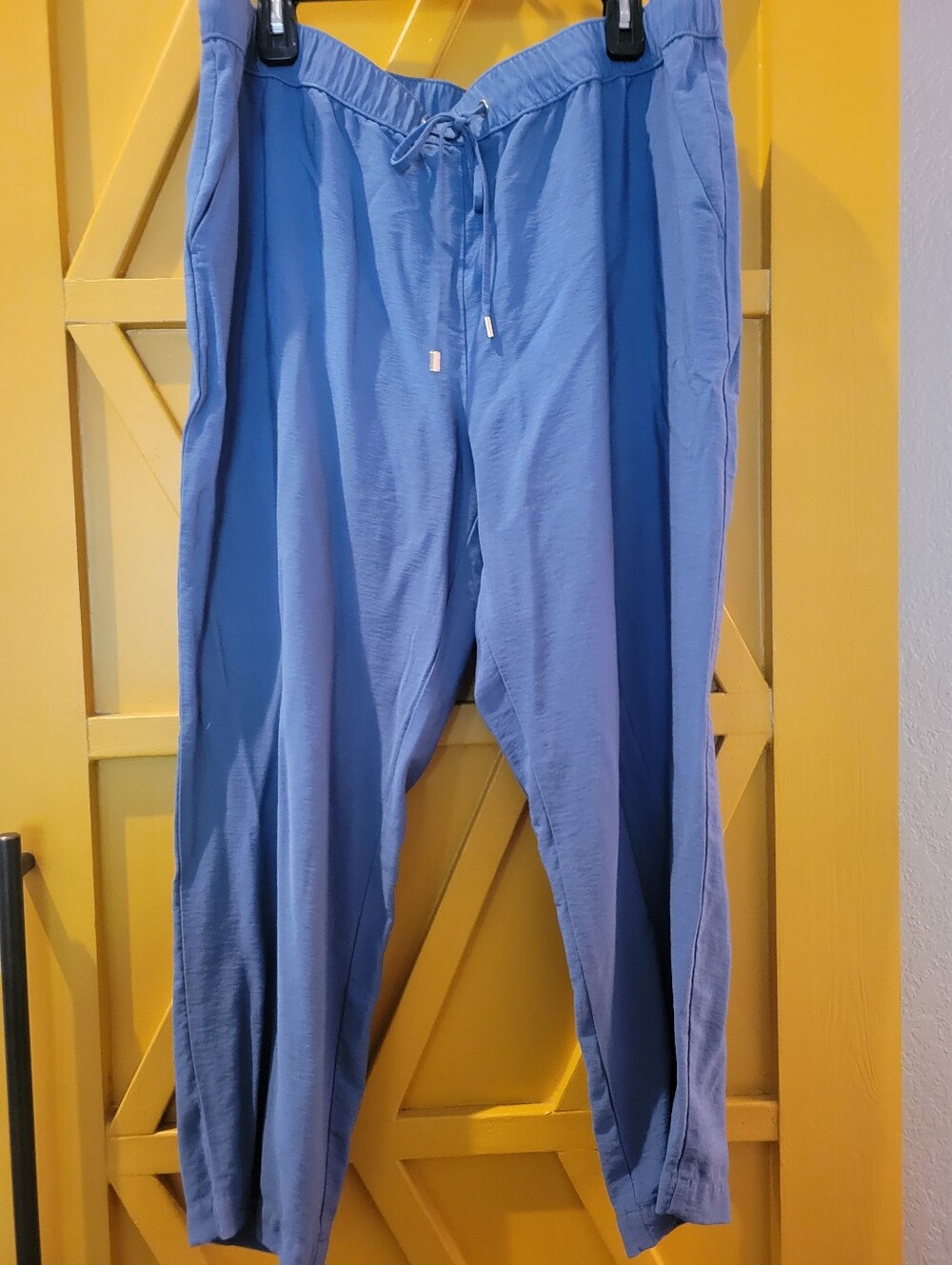 Loft Light Blue Drawstring Jogger Pants